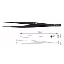 Load image into Gallery viewer, BEST BST-16 Precision Anti-static ESD Stainless Steel Tweezers