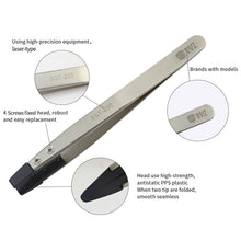 Load image into Gallery viewer, BEST BST-250  Stainless Steel Snti Static Tweezer