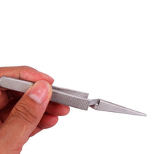 Load image into Gallery viewer, BEST BST-F12.5  Stainless Steel Self Closed Straight Laboratory Tweezers