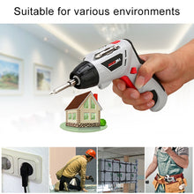 Load image into Gallery viewer, 4.8V Multi-functional Household Electric Screwdriver Electric Drill Electric Screwdriver Set US Plug, US Plug