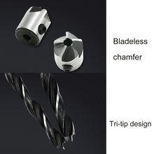 Load image into Gallery viewer, 4 in 1 Woodworking Countersink Chamfer Three-Pointed High-Speed Steel Drill Bits Set, 3-6mm, 4 PCS/Set