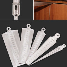 Load image into Gallery viewer, Wedge Feeler Gap 45-60mm Stainless Steel Ruler Inspection Taper Gauge Metric Imperial Measure Tool, 45-60mm Metric Imperial