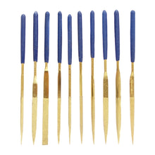 Load image into Gallery viewer, JF-170407 10 in 1 3x140mm Gold Plating Files Group Tool Set, JF-170407