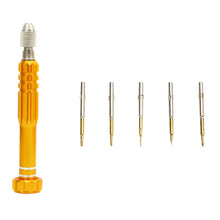 Load image into Gallery viewer, JF-6688 5 in 1 Metal Multi-purpose Pen Style Screwdriver Set for Phone Repair