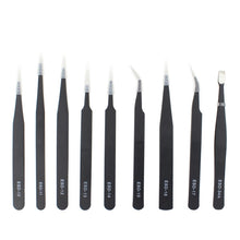 Load image into Gallery viewer, JIAFA JF-8118 9 in 1 Anti-static Precision Tweezers Set with Bag