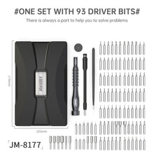 Load image into Gallery viewer, JAKEMY JM-8177 106 in 1 Screwdriver Bit Head Extension Rod Multi-functional Combination Repair Tool Set