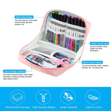 Load image into Gallery viewer, FunAdd Large-capacity Pencil Case Storage Organizer Canvas Cosmetic Bag, Size: 230 x 170 x 75mm, 230 x 170 x 75mm