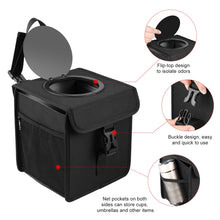Load image into Gallery viewer, FUNADD Portable Folding Car Back Seat Hook Garbage Can Car Storage Box, Car Garbage Can