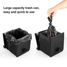 Load image into Gallery viewer, FUNADD Portable Folding Car Back Seat Hook Garbage Can Car Storage Box, Car Garbage Can