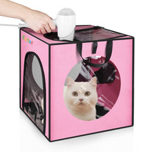 Load image into Gallery viewer, FUNADD Pet Bath Drying Box Portable Folding Dryer Cage, Suitable for Pets up to 5kg, Folding Dryer Cage