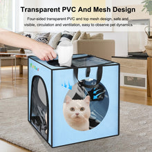 Load image into Gallery viewer, FUNADD Pet Bath Drying Box Portable Folding Dryer Cage, Suitable for Pets up to 5kg, Folding Dryer Cage