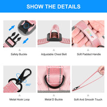 Load image into Gallery viewer, FunAdd Traction Rope Reflective Breathable Nylon Pet Vest Dog Harness, Size: M, Size: M