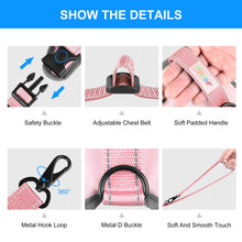 Load image into Gallery viewer, FunAdd Traction Rope Reflective Breathable Nylon Pet Vest Dog Harness, Size: S, Size: S