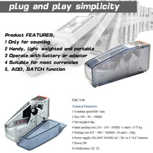 Load image into Gallery viewer, V40 Handheld Mini Portable Small Money Counting Machine, Specification: EU Plug, EU Plug