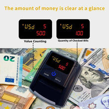 Load image into Gallery viewer, AL-130 Small Portable Money Detector for USD Euro, Specifications:US Plug, US Plug