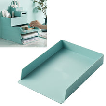 Load image into Gallery viewer, Desktop Removable A4 Assembled File Storage Box, 0115-1 (Blue Green), 0115-1 (Grey White)
