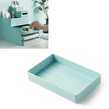 Load image into Gallery viewer, Desktop Removable Assembled Small File Storage Box, 0115-3 (Grey White), 0115-3 (Blue Green)