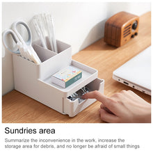 Load image into Gallery viewer, Desktop Removable Assembled Small File Storage Box, 0115-3 (Grey White), 0115-3 (Blue Green)