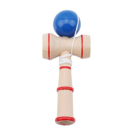 Classic Wooden Skill Toy Kendama with Extra String, Size: 13.5 x 5.5cm