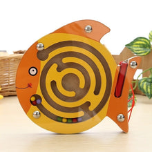 Load image into Gallery viewer, Children Puzzle Toy Wooden Magnetic Small Size Animal Maze