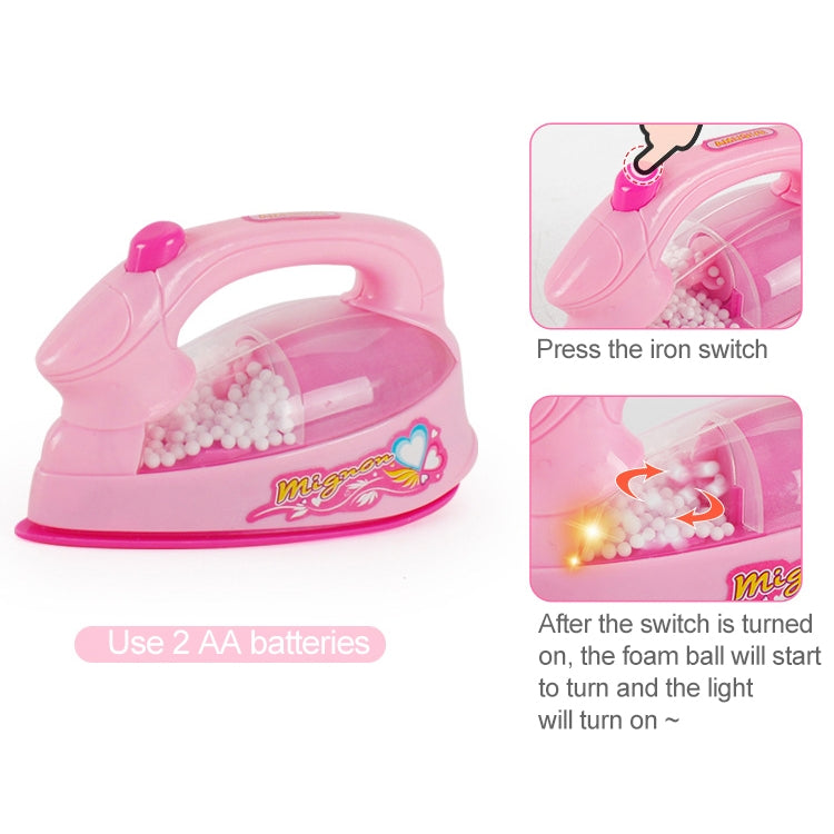 Mini Electric Iron Pretend Play Children Simulation Appliances Toys