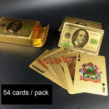 Load image into Gallery viewer, Creative Frosted  Back Texture Plastic From Vegas to Macau Playing Cards Texas Poker Novelty Collection Gift, Mosaic Gold Dollar Paper Box, Golden Dragon and Phoenix Paper Box, Gold Double Dragon Kung Hei Fat Choy Paper Box, Golden Tattice Paper Box   ...