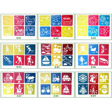 Load image into Gallery viewer, 2 Sets (6 PCS / Set ) Children Plastic Painting Drawing Template Stencil Kids Toy, Random Style Delivery