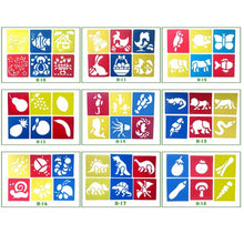 Load image into Gallery viewer, 2 Sets (6 PCS / Set ) Children Plastic Painting Drawing Template Stencil Kids Toy, Random Style Delivery