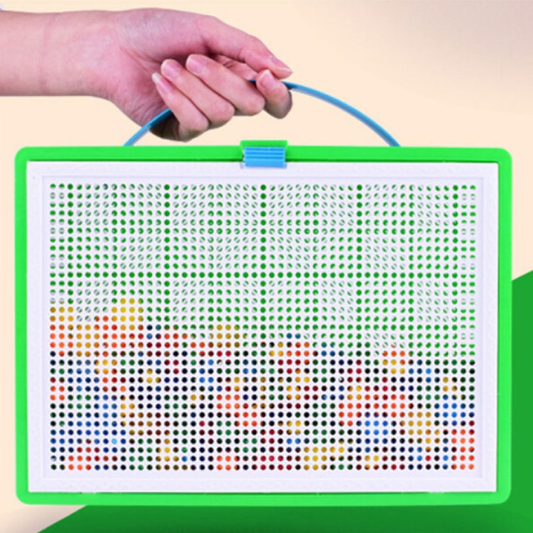 296 in 1 / Set Early Childhood Educational Creative DIY Desktop Mushroom Nail Puzzle Game Toy