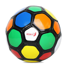 Load image into Gallery viewer, REGAIL No. 2 Intelligence PU Leather Wear-resistant Colorful Football for Children, with Inflator