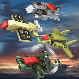 8 in 1 KAZI Field Forces Children DIY Enlightenment Assembled Building Blocks Educational Intelligence Toy