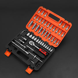 53 In 1 Multi-function Car Repair Combination Toolbox Ratchet Wrench Set, 53 In 1