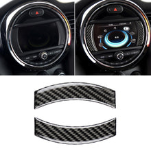 Load image into Gallery viewer, 2 PCS Car F Chassis Navigation Panel Carbon Fiber Decorative Sticker for BMW Mini Cooper Countryman Clubman F54 / F55 / F56 / F60, For BMW Mini F55