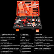 Load image into Gallery viewer, 121 In 1 Multi-function Car Repair Combination Toolbox Ratchet Wrench Set, 121 In 1