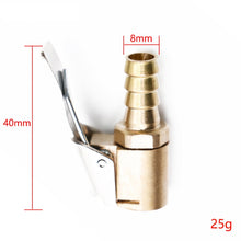 Load image into Gallery viewer, 8mm Car Tyre Wheel Tire Air Chuck Inflator Pump Valve Clip Clamp Connector, 8mm