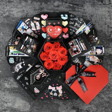 Load image into Gallery viewer, Heart Shape DIY Handmade Photo Album Surprise Explosion Bouncing Gift Box, DIY Album