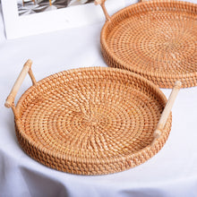 Load image into Gallery viewer, GP23 Braided Sweet Vegetable Fruit Snack Storage Tray Basket, Size: S, Size: S