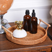 Load image into Gallery viewer, GP23 Braided Sweet Vegetable Fruit Snack Storage Tray Basket, Size: S, Size: S