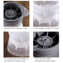 Load image into Gallery viewer, Home Spherical Ice Lattice Whisky Wine Ice Cube Maker Silicone Trays Mold with Cover
