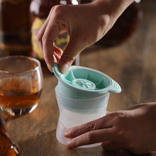 Load image into Gallery viewer, Home Spherical Ice Lattice Whisky Wine Ice Cube Maker Silicone Trays Mold with Cover