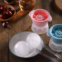 Load image into Gallery viewer, Home Spherical Ice Lattice Whisky Wine Ice Cube Maker Silicone Trays Mold with Cover