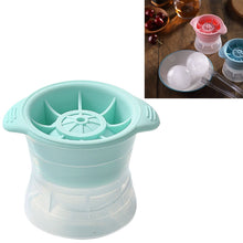 Load image into Gallery viewer, Home Spherical Ice Lattice Whisky Wine Ice Cube Maker Silicone Trays Mold with Cover