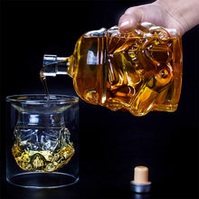 Load image into Gallery viewer, Glass Bottle Wine Pot Decanter Transparent Crystal Vodka Flagon Gift, Capacity: 650ml, Glass Bottle