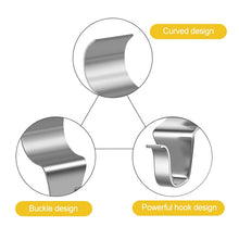 Load image into Gallery viewer, 10pcs / Set Stainless Steel Hidden Wall Hook Creative Non Perforated Hanger, Non Perforated Hanger