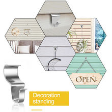 Load image into Gallery viewer, 10pcs / Set Stainless Steel Hidden Wall Hook Creative Non Perforated Hanger, Non Perforated Hanger