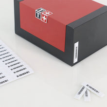 Load image into Gallery viewer, 50pcs Barcode Type 58KHz Security Soft Sticker DR Label for EAS Anti theft System, DR Label