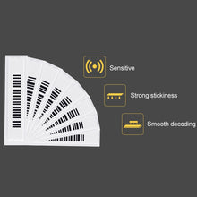 Load image into Gallery viewer, 50pcs Barcode Type 58KHz Security Soft Sticker DR Label for EAS Anti theft System, DR Label