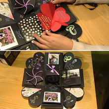 Load image into Gallery viewer, Creative DIY Handmade Photo Album Commemorative Book Surprise Explosion Gift Box, Finished + PVC Version, Handmade Photo Album
