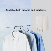 Load image into Gallery viewer, Retractable Indoor And Outdoor Clothes Wall Hanger Magic Drying Rack Balcony Bathroom Invisible Clothesline Wire Rope, White, Silver