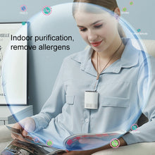 Load image into Gallery viewer, HE-K001 Hanging Neck Negative USB Rechargeable Ion Air Purifier Portable Household Formaldehyde Removal Portable Purifier